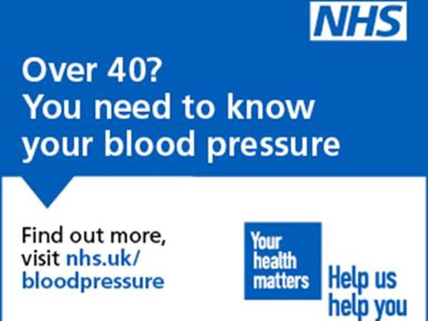 Over 40? You need to know your blood pressure. Find out more, visit nhs.uk/bloodpressure